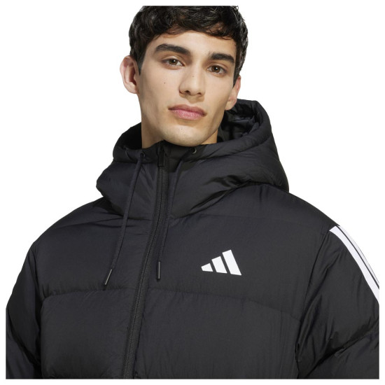 Adidas Ανδρικό μπουφάν Essentials Climawarm 3-Stripes Puffer Down Hooded Jacket Adidas Ανδρικό μπουφάν Essentials Climawarm 3-Stripes Puffer Down Hooded Jacket